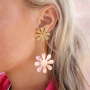 Comment cr&eacute;er des boucles d&rsquo;oreilles avec les breloques Plexx en forme de fleurs et de c&oelig;ur ?