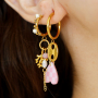 Cr&eacute;ez des boucles d'oreilles avec des cr&eacute;oles en acier inoxydable avec anneau