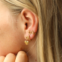 Comment pr&eacute;senter les boucles d'oreilles en acier inoxydable