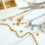 Inspiration avec des breloques et des perles de No&euml;l en acier inoxydable