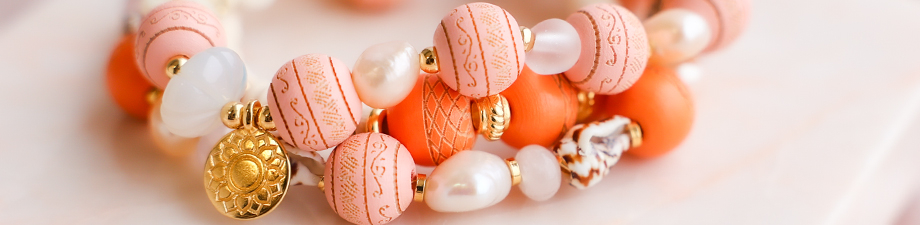 Wow! Superbe s&eacute;rie de perles en bois